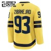 Dresovi Švedska 4 Nations Face Off 2025 Fanatics Premium Mika Zibanejad Žuto - Dječji